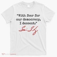 With Fear For Our Democracy I Dissent T-Shirt thumb 0