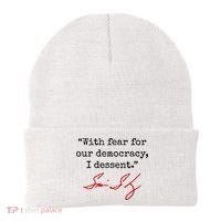 With Fear For Our Democracy I Dissent Beanie thumb 0