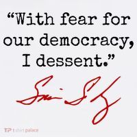 With Fear For Our Democracy I Dissent Women's Tank Top thumb 5