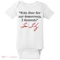 With Fear For Our Democracy I Dissent Baby Bodysuit thumb 0