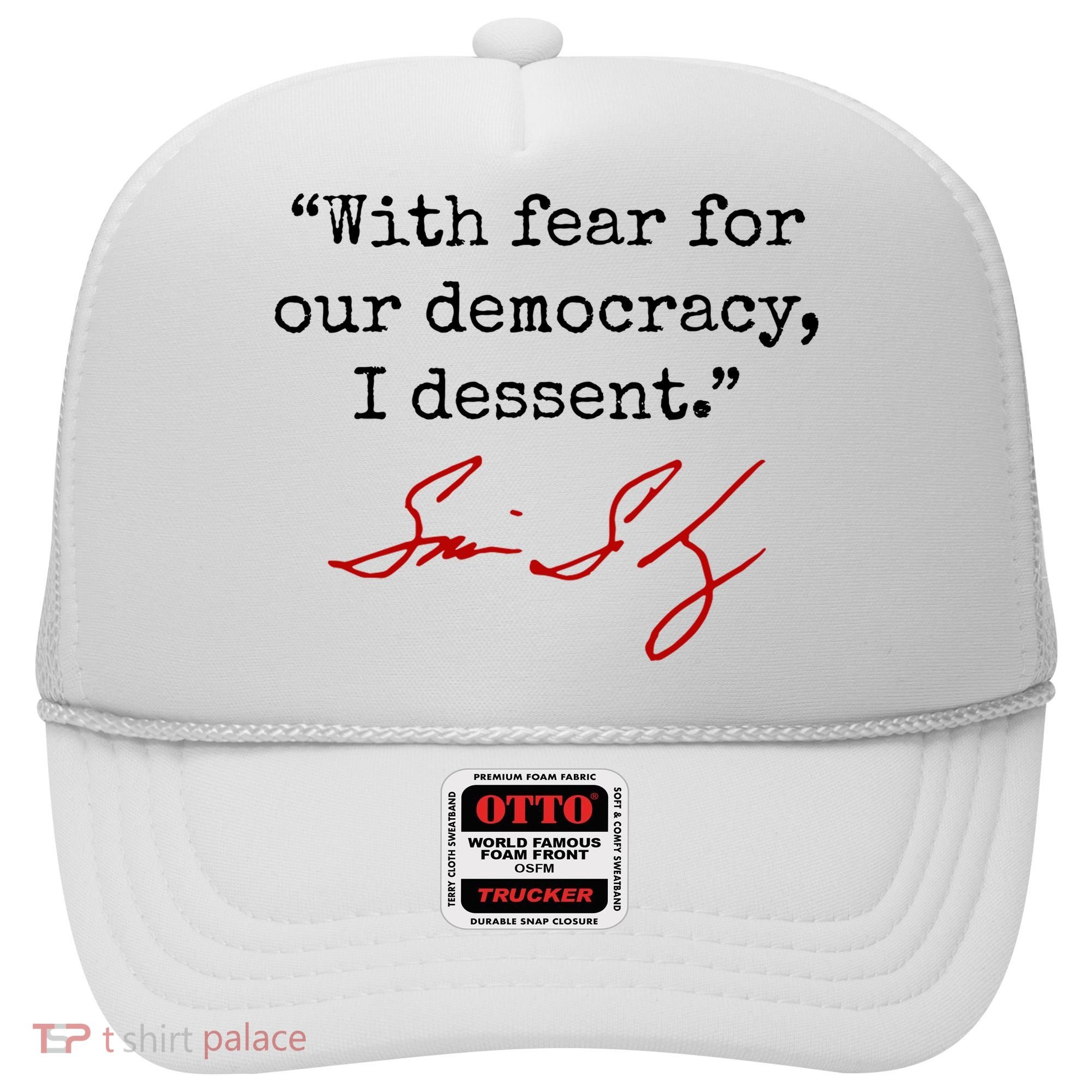 With Fear For Our Democracy I Dissent Hat