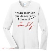 With Fear For Our Democracy I Dissent Women's Long Sleeve Shirt thumb 0