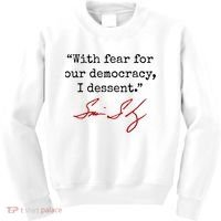 With Fear For Our Democracy I Dissent Kids Sweatshirt thumb 0