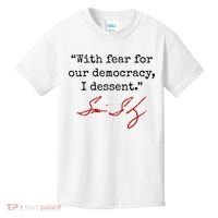 With Fear For Our Democracy I Dissent Kids T-Shirt thumb 0
