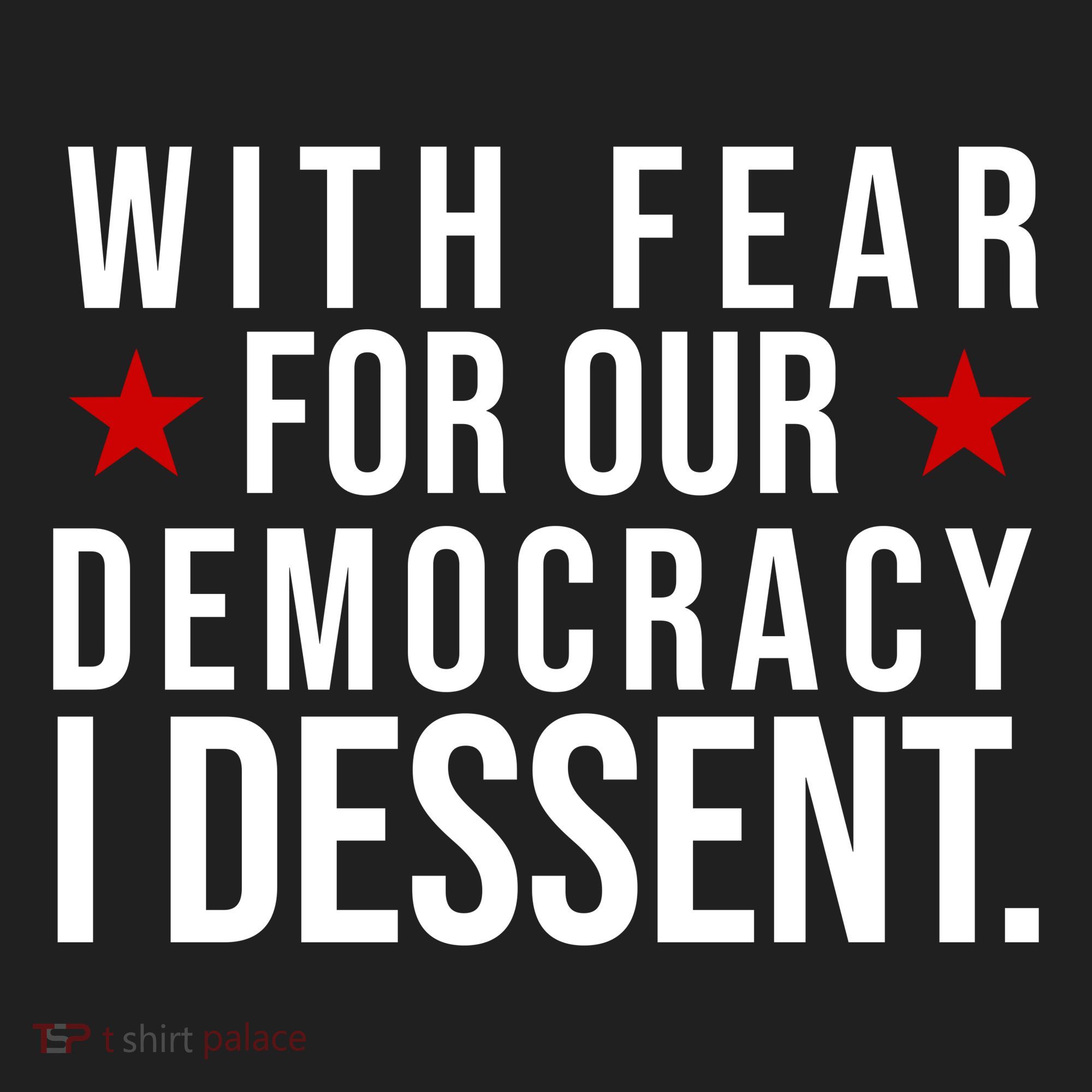 With Fear For Our Democracy I Dessent Tumbler