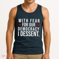 With Fear For Our Democracy I Dessent Tank Top thumb 3