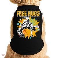 Wrestling Funny Free Hugs Wrestling Coach  Doggie Tank thumb 0