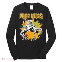 Wrestling Funny Free Hugs Wrestling Coach  Long Sleeve Shirt thumb 0