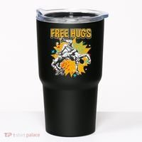 Wrestling Funny Free Hugs Wrestling Coach  Tumbler thumb 0