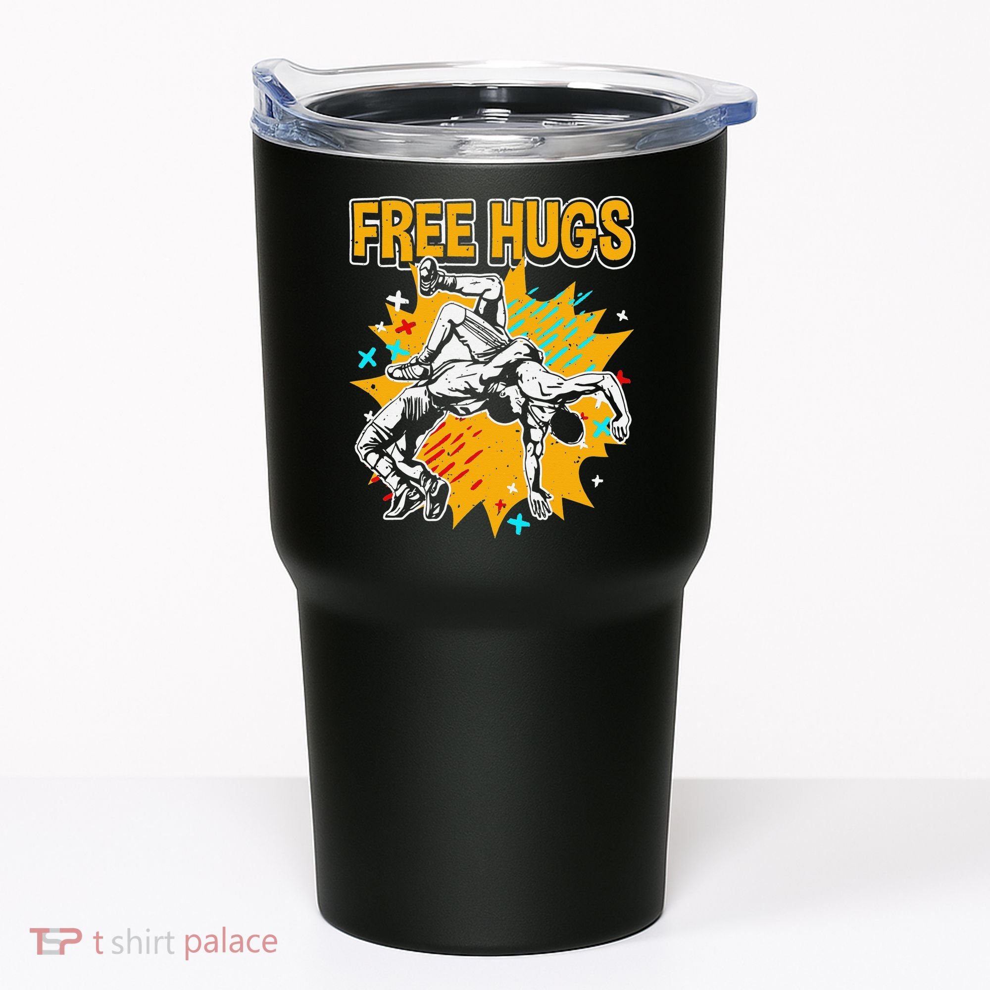 Wrestling Funny Free Hugs Wrestling Coach  Tumbler