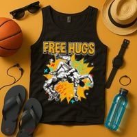 Wrestling Funny Free Hugs Wrestling Coach  Tank Top thumb 4