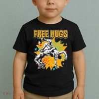 Wrestling Funny Free Hugs Wrestling Coach  Toddler T-Shirt thumb 2