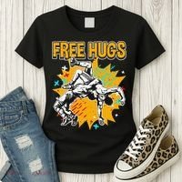 Wrestling Funny Free Hugs Wrestling Coach  Women's T-Shirt thumb 3