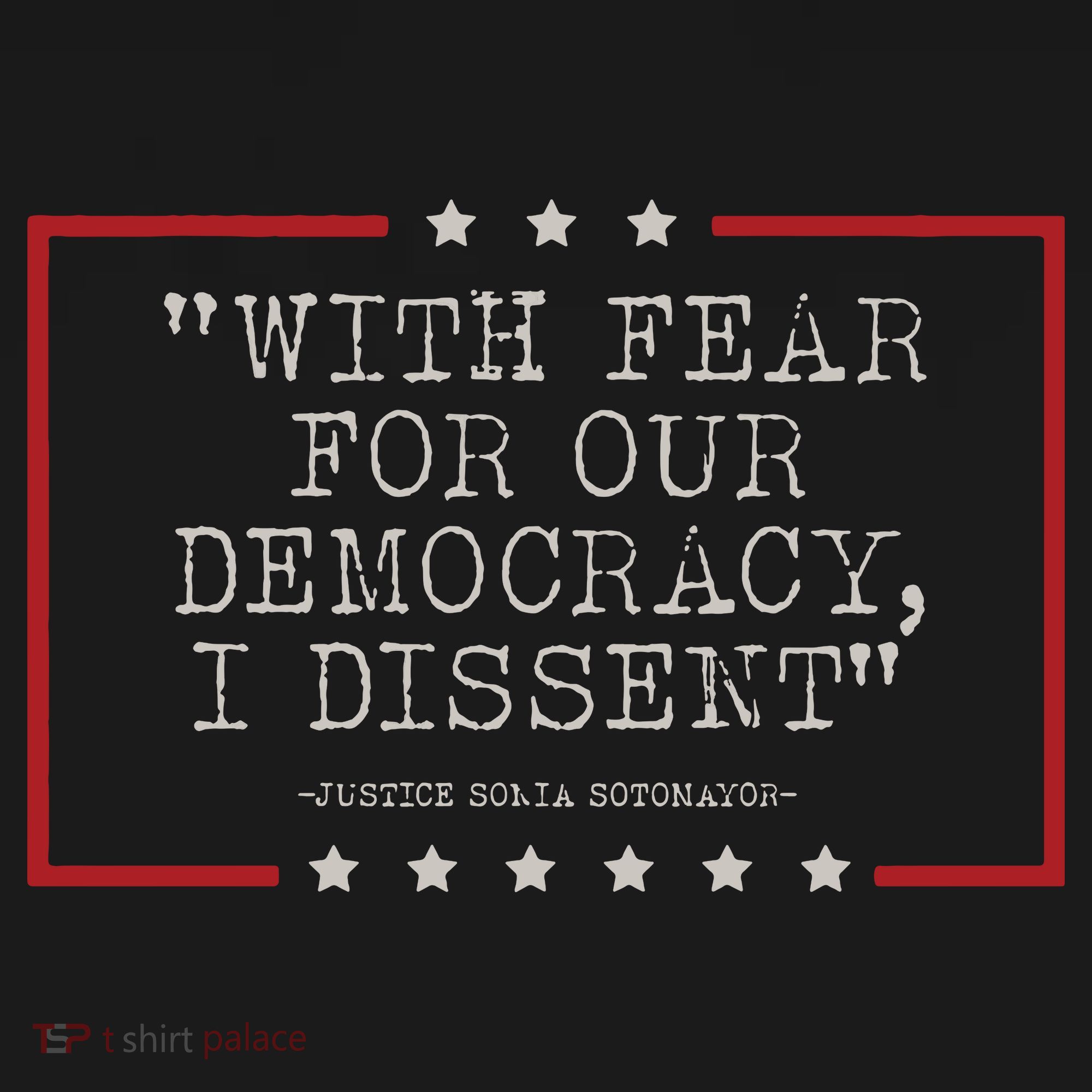 With Fear For Our Democracy I Dissent Sotomayor Women's Hoodie