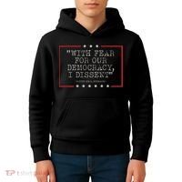 With Fear For Our Democracy I Dissent Sotomayor Kids Hoodie thumb 4