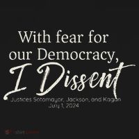 With Fear For Our Democracy I Dissent Scotus Immunity Case Women's Hoodie thumb 2