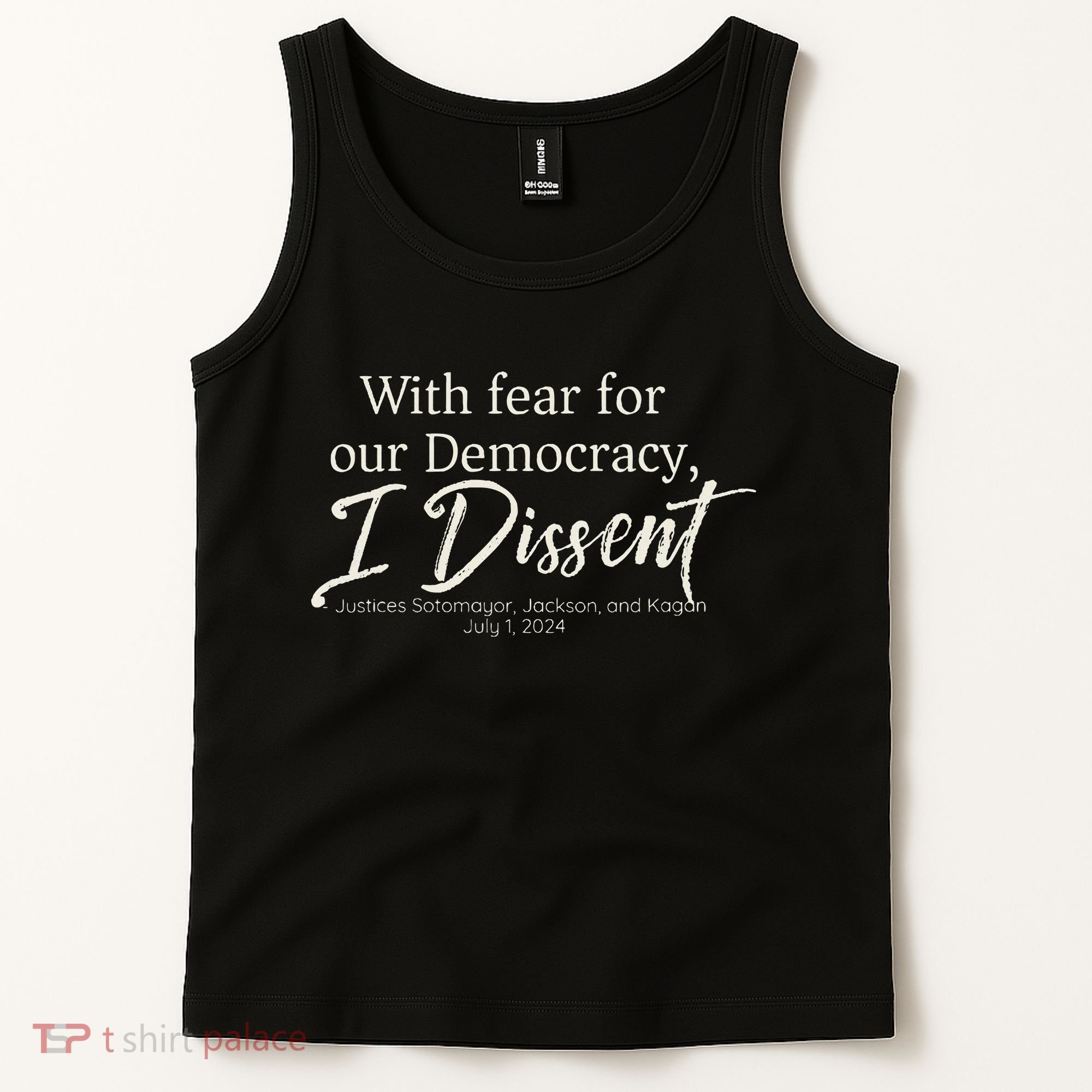 With Fear For Our Democracy I Dissent Scotus Immunity Case Tank Top