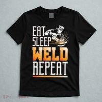 Welder Funny Gift Funny Welding Eat Slee Weld Repeat Cute Gift T-Shirt thumb 5