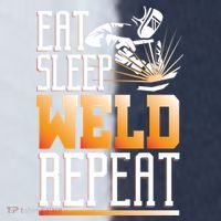 Welder Funny Gift Funny Welding Eat Slee Weld Repeat Cute Gift Sport-Tek Competitor United Soccer Jersey thumb 4