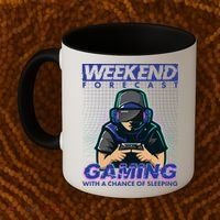 Weekend Forecast Gaming With A Chance Of Sleeping Coffee Mug thumb 2