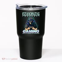 Weekend Forecast Gaming With A Chance Of Sleeping Tumbler thumb 0