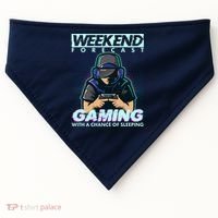Weekend Forecast Gaming With A Chance Of Sleeping USA-Made Doggie Bandana thumb 0