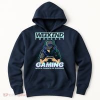 Weekend Forecast Gaming With A Chance Of Sleeping Hoodie thumb 0