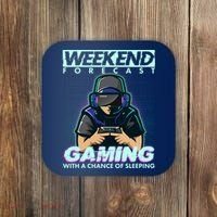Weekend Forecast Gaming With A Chance Of Sleeping Coaster thumb 0