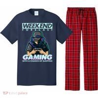 Weekend Forecast Gaming With A Chance Of Sleeping Pajama Set thumb 0