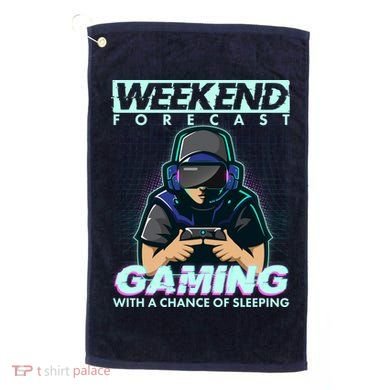 Weekend Forecast Gaming With A Chance Of Sleeping Golf Towel