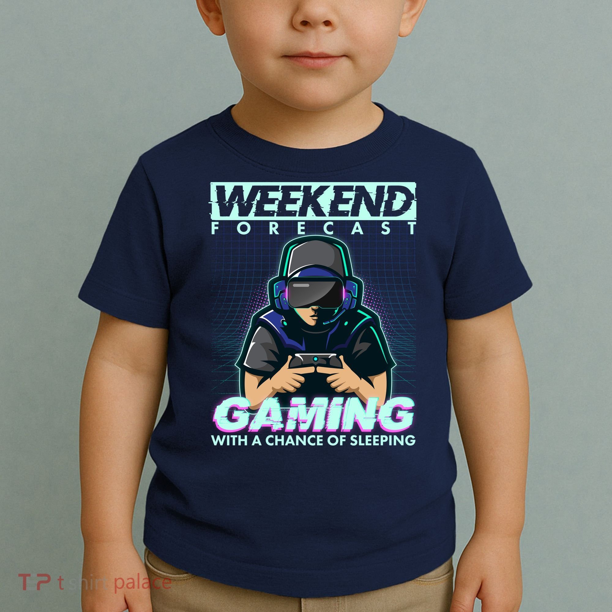 Weekend Forecast Gaming With A Chance Of Sleeping Toddler T-Shirt