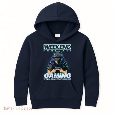 Weekend Forecast Gaming With A Chance Of Sleeping Kids Hoodie