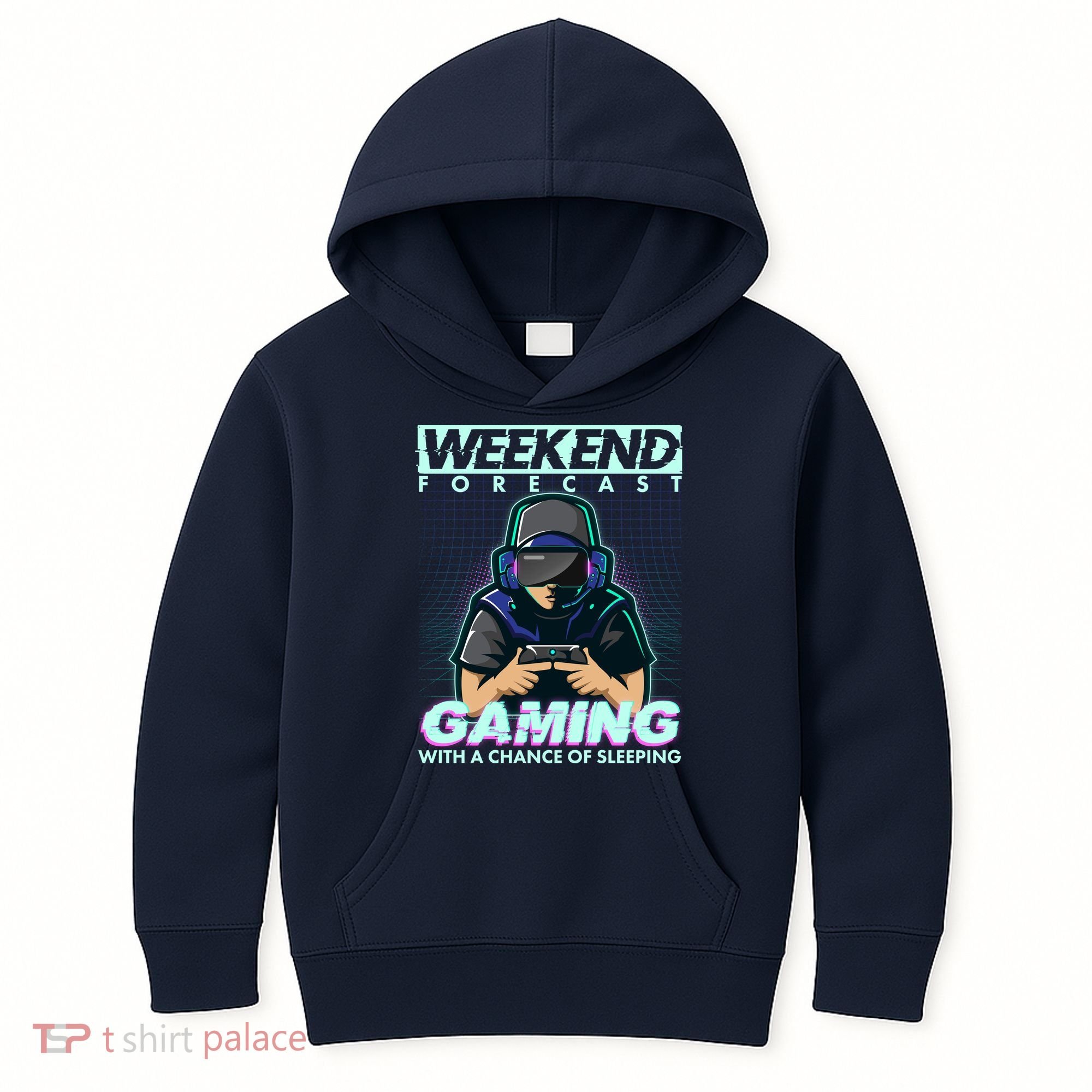 Weekend Forecast Gaming With A Chance Of Sleeping Kids Hoodie