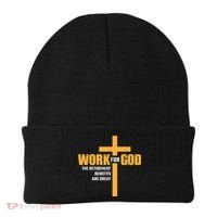 Work For God The Retirement Benefits Are Great Beanie thumb 0