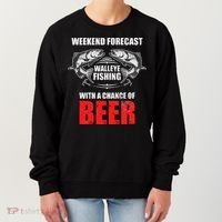 Walleye Fishing Gift For Funny Fishing Women's Sweatshirt thumb 0