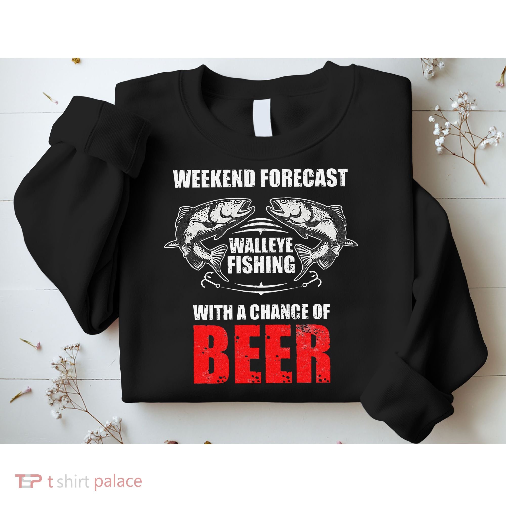 Walleye Fishing Gift For Funny Fishing Sweatshirt