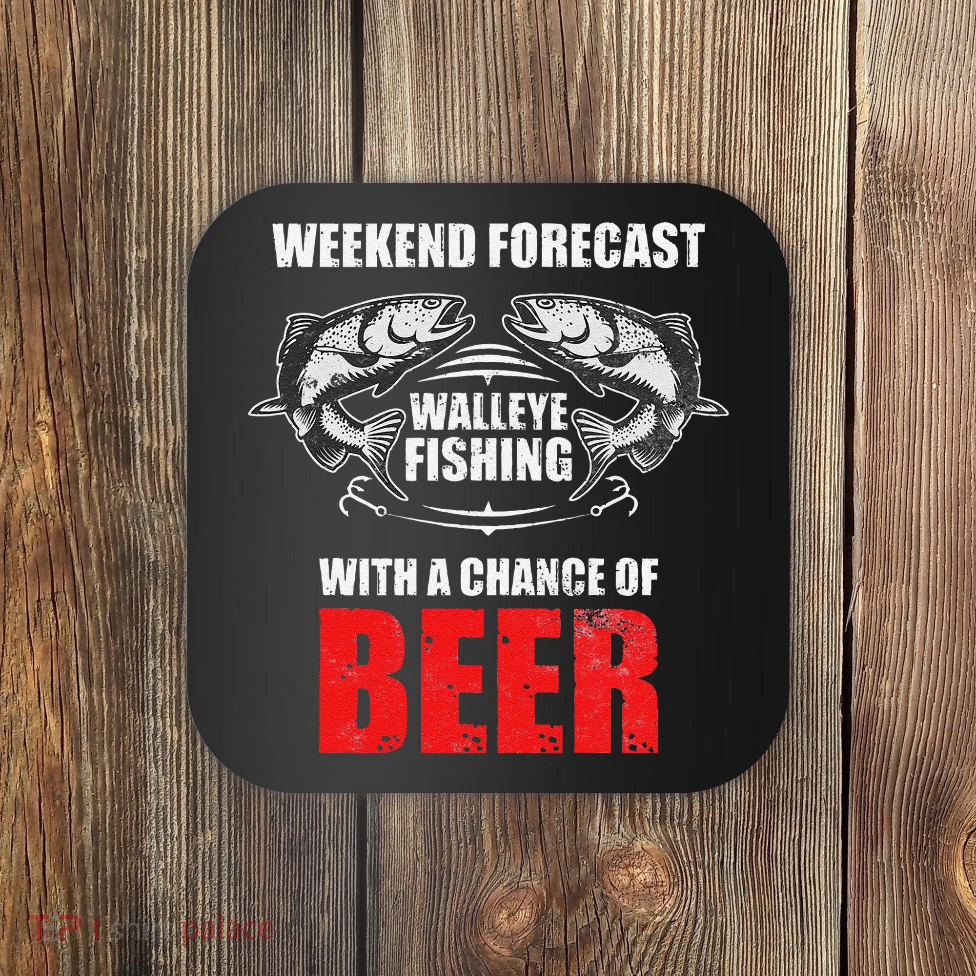 Walleye Fishing Gift For Funny Fishing Coaster