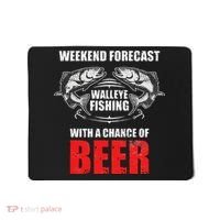 Walleye Fishing Gift For Funny Fishing Mousepad thumb 0