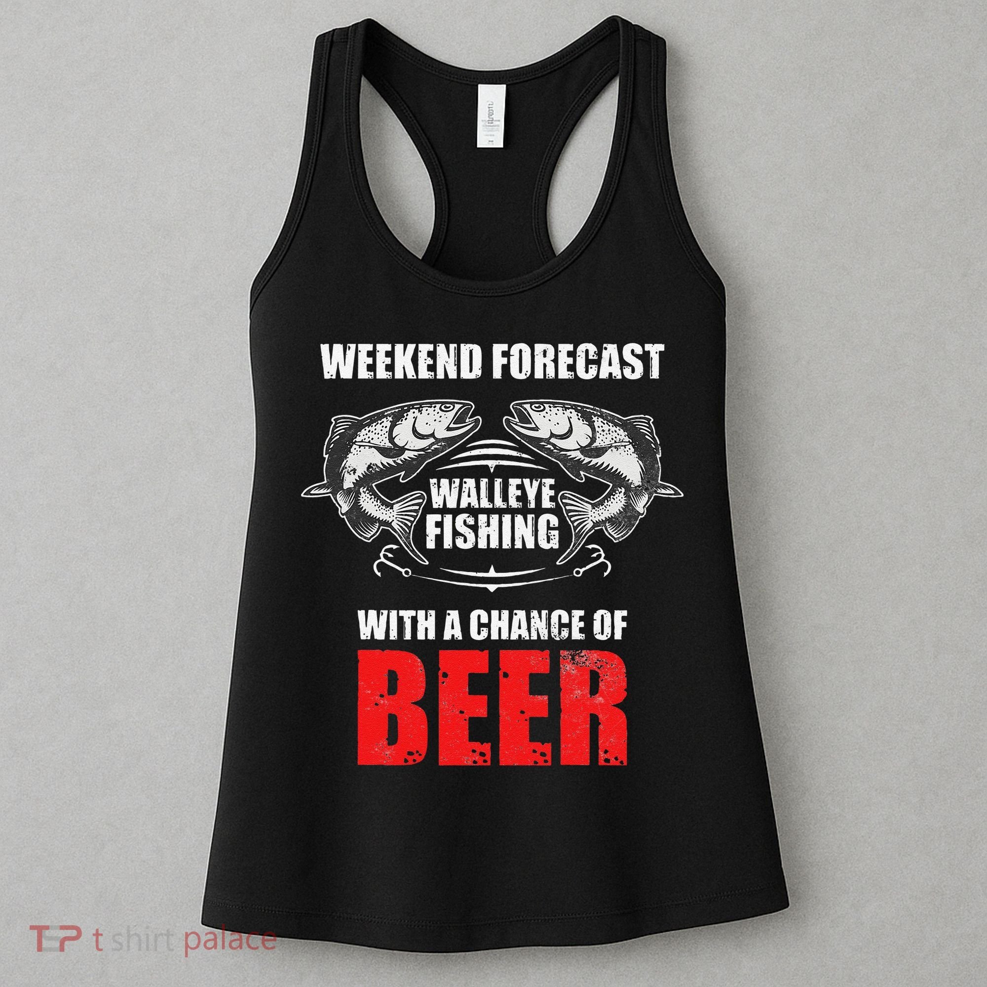 Walleye Fishing Gift For Funny Fishing Women's Tank Top