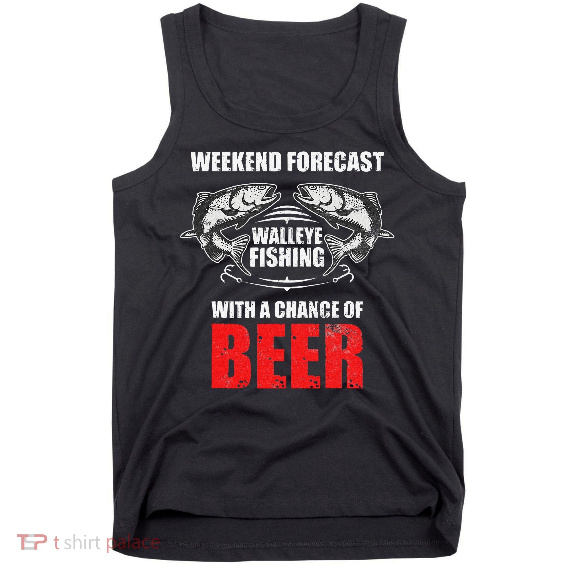 Walleye Fishing Gift For Funny Fishing Tank Top