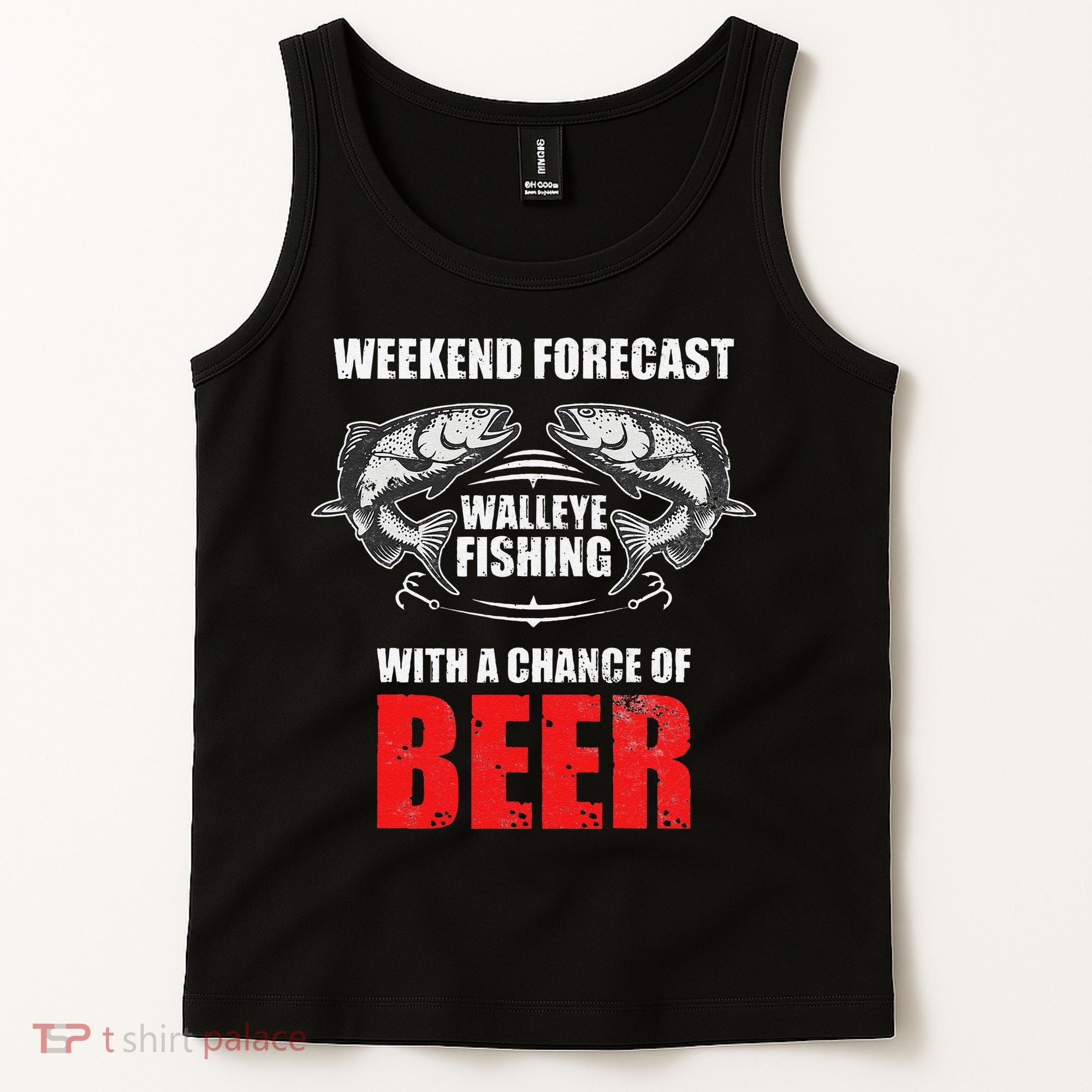 Walleye Fishing Gift For Funny Fishing Tank Top
