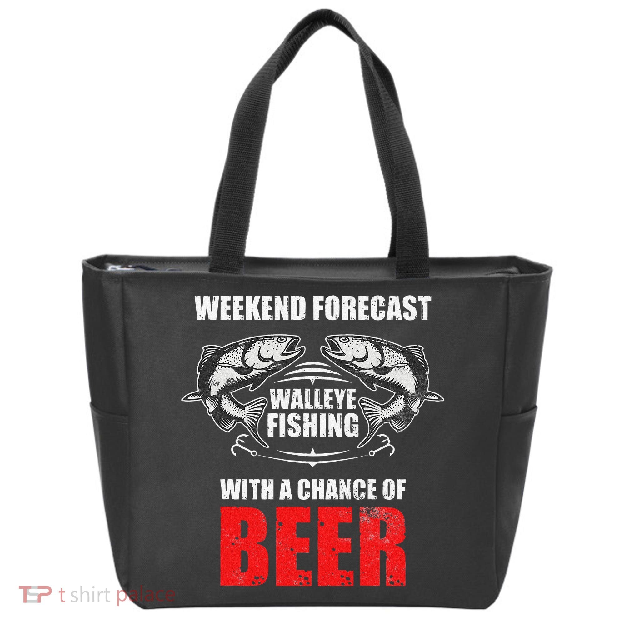 Walleye Fishing Gift For Funny Fishing Tote Bag