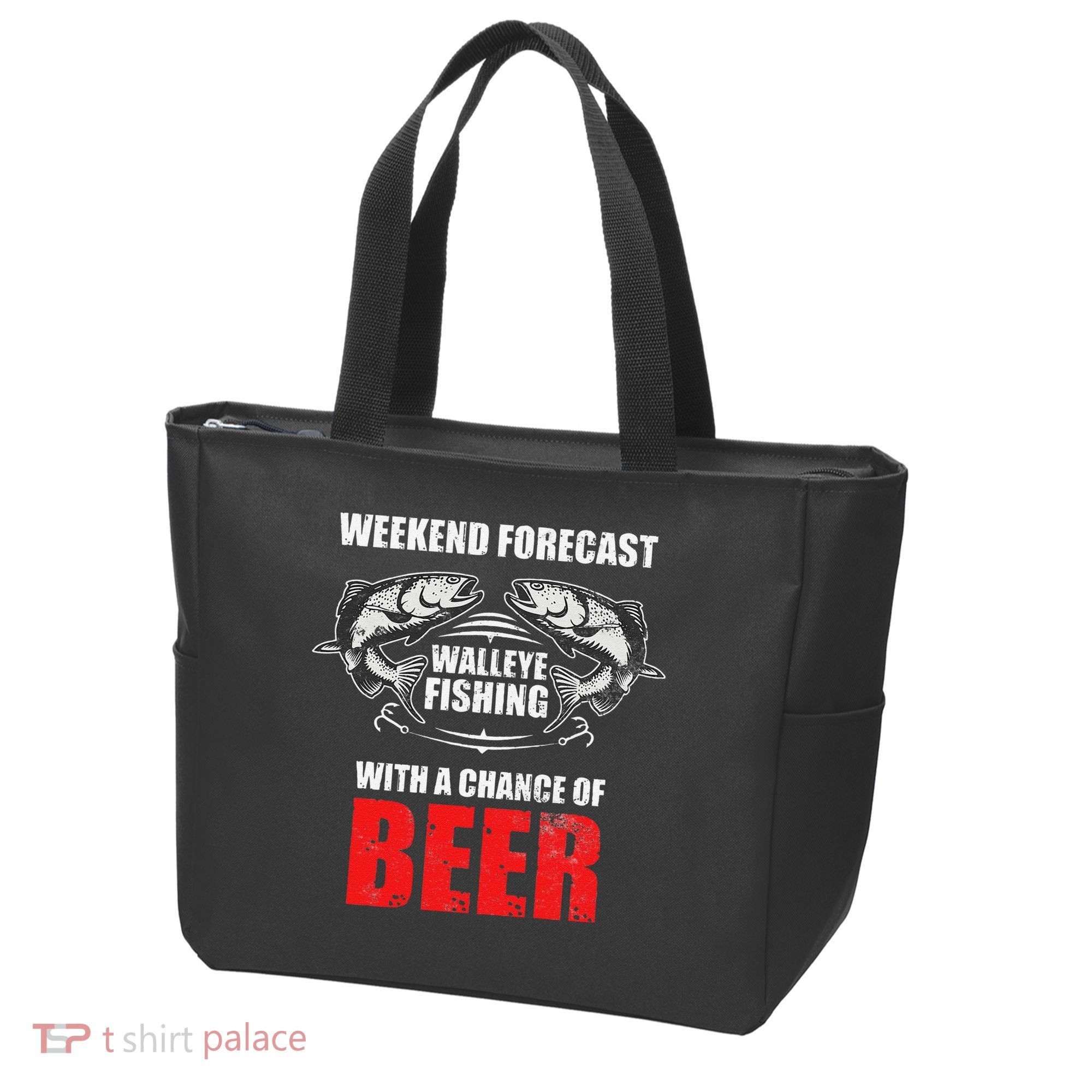 Walleye Fishing Gift For Funny Fishing Tote Bag