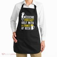 Weekend Forecast Golf With A Chance Of Beer Funny Golf Apron thumb 2