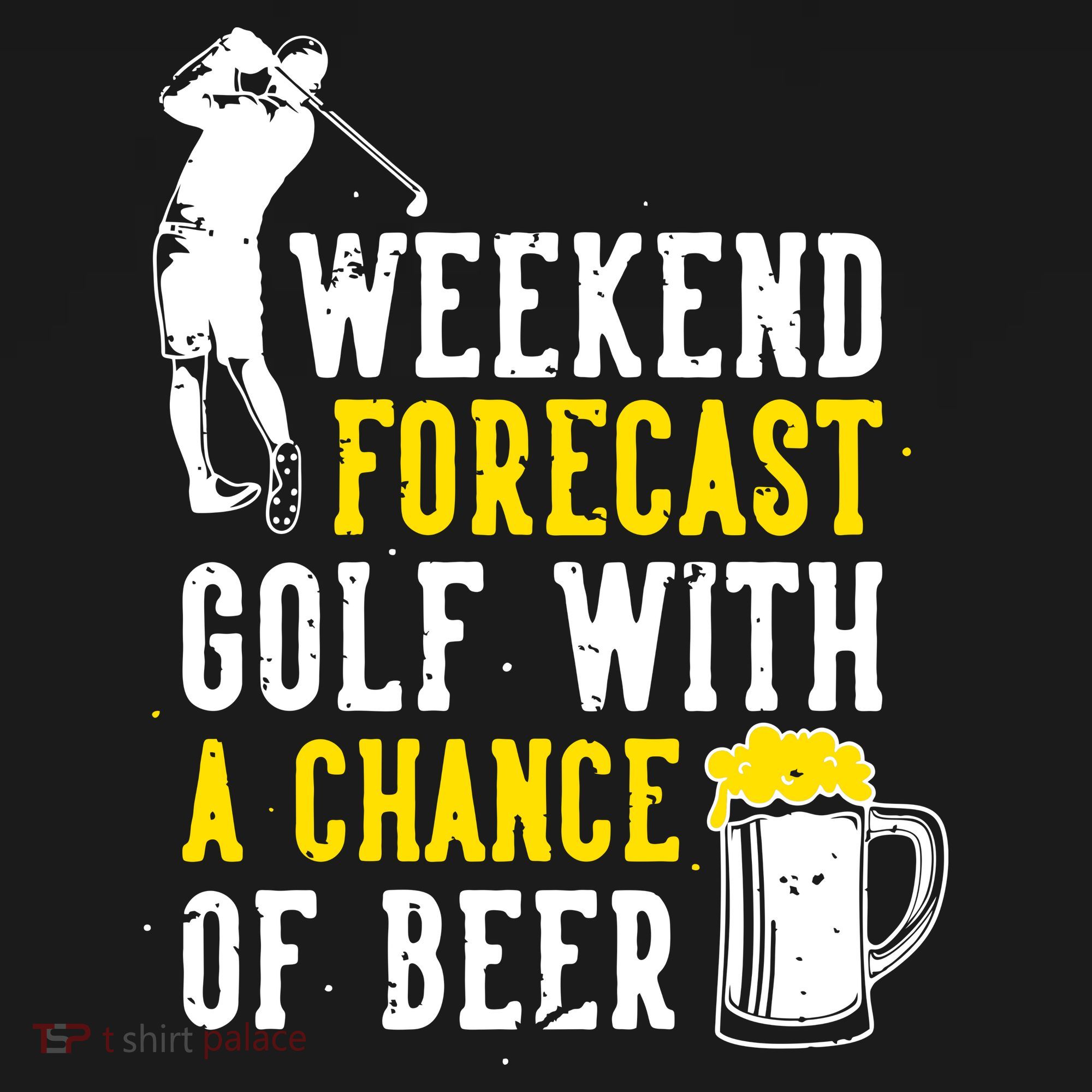 Weekend Forecast Golf With A Chance Of Beer Funny Golf Coaster