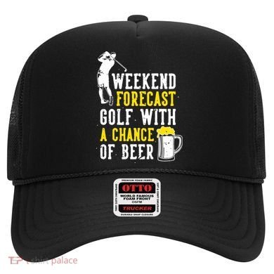 Weekend Forecast Golf With A Chance Of Beer Funny Golf Hat