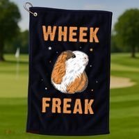 Wheek Freak Guinea Pig Golf Towel thumb 1