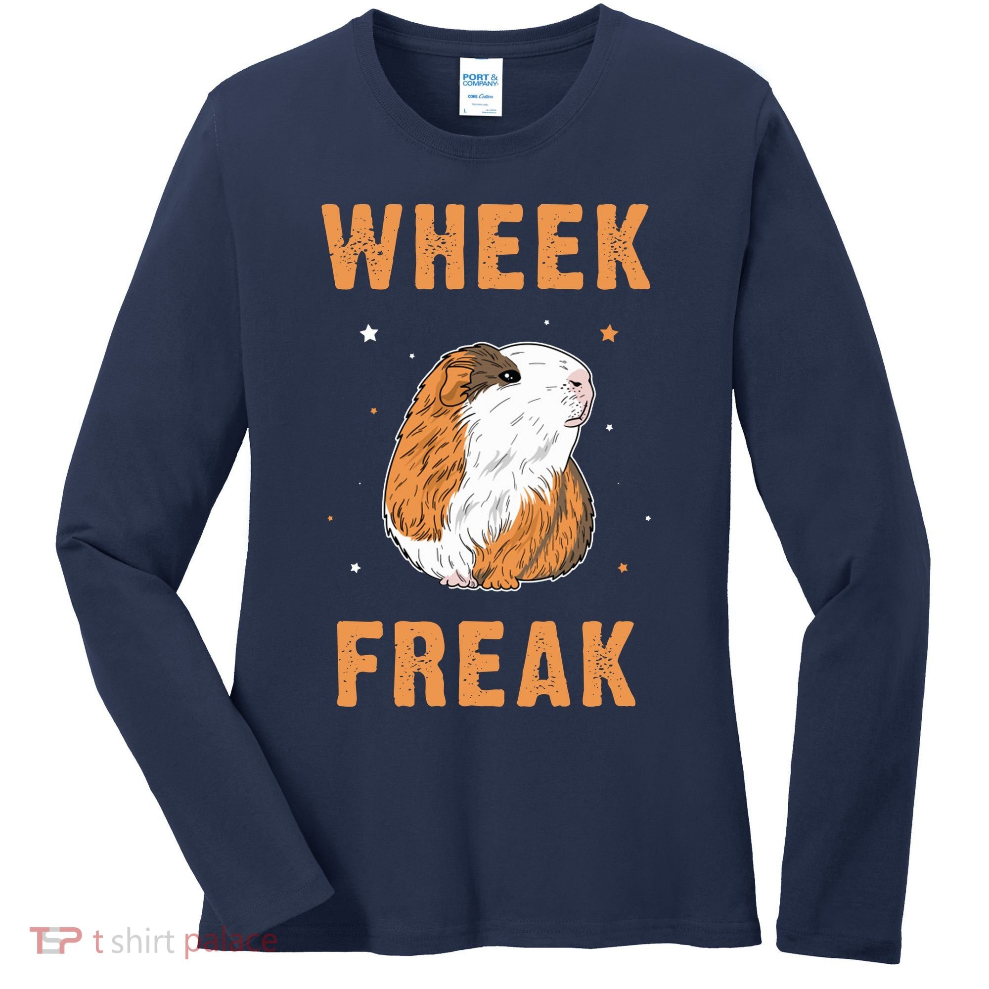 Wheek Freak Guinea Pig Women's Long Sleeve Shirt