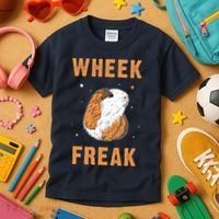 Wheek Freak Guinea Pig Kids T-Shirt thumb 3