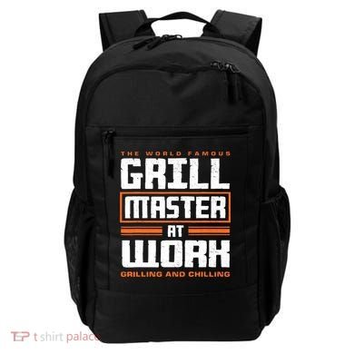 World Famous Grill Master At Work - Funny Grillmaster BBQ Backpack